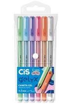 Estojo Caneta Gelyx Pastel 0.8mm C/6 Cores