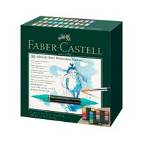 Estojo Caneta Marcador Albrecht Dürer Faber Castell 30 Cores