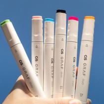 Estojo Caneta Marcador Cis Graf Duo 24 Cores Ponta Dupla