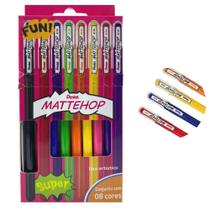 Estojo Caneta Mattehop 1.0Mm Com 8 Cores Pentel