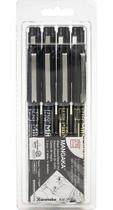 Estojo Caneta Nanquim Mangaka Black 8 Pontas Kuretake Estojo Caneta Nanquim Mangaka Black 8 Pontas Kuretake