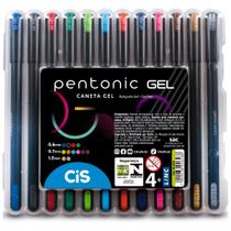 Estojo Caneta Pentonic Gel com 12 Cores - CiS