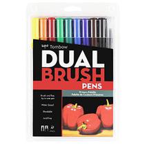 Estojo Caneta Pincel Dual Brush Tombow 10 Cores Primarias