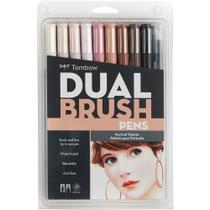 Estojo Caneta Pincel Tombow Dual Brush C/10 Tons de Pele 56170 1 ed