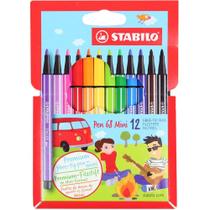 Estojo Caneta Stabilo Pen 68 Mini C/12 Cores 1.0 mm 688/12