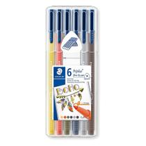 Estojo Caneta Staedtler Triplus 1.0Mm Boho 6 Cores