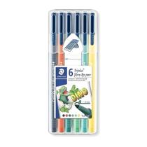 Estojo Caneta Staedtler Triplus 1.0Mm Dino 6 Cores