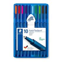Estojo Caneta Staedtler Triplus Ballpoint Xb1.6Mm 10cores