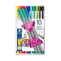 Estojo Caneta Staedtler Triplus Fineliner 0.3Mm 13 Cores