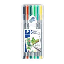 Estojo Caneta Staedtler Triplus Fineliner Dino 0.3Mm 6pçs