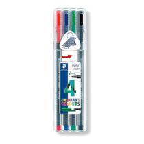 Estojo Caneta Staedtler Triplus Rollerball 0.4Mm 4 Cores