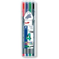 Estojo Caneta Triplus Rollerball Staedtler 0.4mm C/4 Cores 403 SB4 03