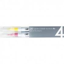 Estojo Caneta Zig Real Brush 04 Cores Pop Colours