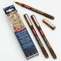 Estojo Canetas Derwent Graphik Line Maker 0,1/0,3/0,5mm Sépia 2305561 1 ed