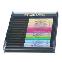 Estojo Canetas Pitt com 12 Tons Pastéis Faber-castell