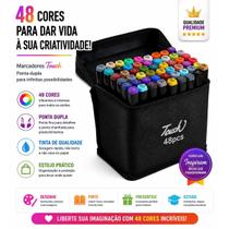 Estojo Canetinha Touch 48 Cores Marcadores Permanentes Profissionais