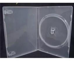 Estojo Capa Dvd Box Transparente 14 Mm 12 Peças