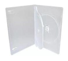 Estojo Capa Dvd Duplo Transparente 14 Mm - 12 Peças