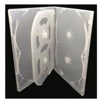 Estojo Capa Dvd sextuplo Transparente 14 Mm - 12 Peças