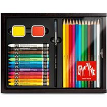 Estojo Caran D'Ache Multi Produtos 27 Peças Lapis Giz Pastel 3000424