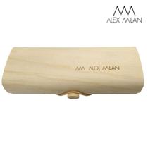 Estojo Case de Madeira Alex Milan para Oculos Vintage