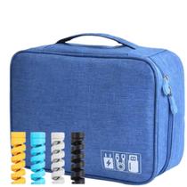 Estojo Case organizadora Impermeável para Acessórios e Cabos Eletrônicos