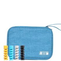 Estojo Case organizadora Impermeável para Cabos e Acessórios Eletrônicos