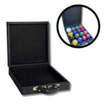 Estojo/ case p/ jogo de bolas numeradas de sinuca