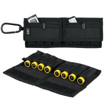 Estojo Case Para Pilhas E Cartões De Memória Para Cinto Jjc Preto