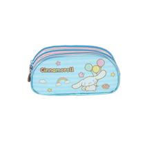 Estojo Cinnamoroll Três Divisórias Meninas Infantil Escolar