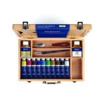 Estojo Coffret Tinta Óleo Lefranc Bourgeois Fine 16 peças