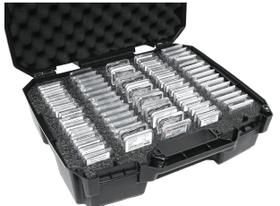 Estojo Coin Slab Case Club 75-130 graduado com separadores de espuma Estojo Coin Slab Case Club 75-130 graduado com separadores de espuma