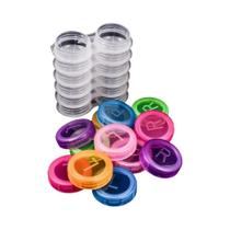 Estojo Colorido Transparente Para Lentes De Contato Com Kit De Armazenamento Para Viagem, Cor