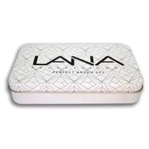 Estojo com 12 pinceis de maquiagem lana profissional