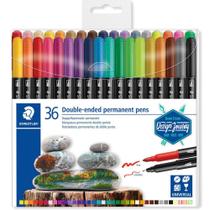 Estojo com 36 Cores Caneta Permanente Duo Staedler Ponta Dupla 3187 Tb36 Estojo com 36 Cores Caneta Permanente Duo Staedler Ponta Dupla 3187 Tb36