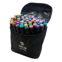 Estojo com 48 Canetas de Colorir Hidrográficas Estojo com 48 Canetas de Colorir Hidrográficas