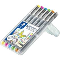 Estojo com 6 Cores Caneta Fineliner Staedler Pigment Liner 0.5mm 30805s2sb6 Estojo com 6 Cores Caneta Fineliner Staedler Pigment Liner 0.5mm 30805s2sb6