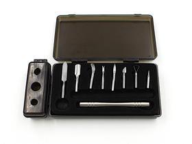 Estojo com 8 ponteiras espatula empurrador cuticula manicure Estojo com 8 ponteiras espatula empurrador cuticula manicure