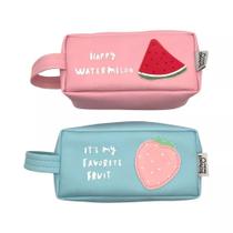 Estojo com Alça Frutinhas Sortido - School Basics Estojo com Alça Frutinhas Sortido - School Basics