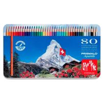 Estojo com Lápis Caran Dache Prismalo Aquarelle Swiss Made 80 Cores - 0999380