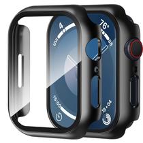 Estojo com protetor de tela de vidro temperado para Apple Watch 44mm Estojo com protetor de tela de vidro temperado para Apple Watch 44mm