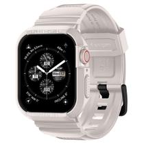 Estojo com pulseira para Apple Watch 45 mm/44 mm Spigen Rugged Armor Pro Dune Beige