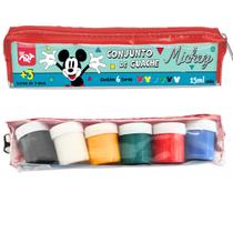 Estojo com Tinta Guache 6 Cores 15ml Mickey - DAC Estojo com Tinta Guache 6 Cores 15ml Mickey - DAC