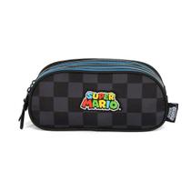 Estojo Com Triplo Ziper Mario Bros Azul Estojo Com Triplo Ziper Mario Bros Azul