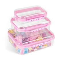 Estojo com zíper EAROND, com profundidade inferior de 7 a 10 cm, pacote com 3, capa rígida transparente