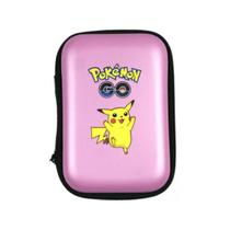 Estojo com Ziper Porta Cards Cartas Pokemon GO Pikachu Portátil Lilás Bolso Guardar Coleção Compacto Estojo com Ziper Porta Cards Cartas Pokemon GO Pikachu Portátil Lilás Bolso Guardar Coleção Compacto