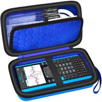 Estojo compatível com Texas Instruments TI-Nspire CX II/TI Nspire CX/TI-NSPIRE CX-II T CAS/para calculadora gráfica colorida TI-84 Plus/TI-83 Plus CE, suporte de armazenamento azul Estojo compatível com Texas Instruments TI-Nspire CX II/TI Nspire CX/TI-NSPIRE CX-II T CAS/para calculadora gráfica colorida TI-84 Plus/TI-83 Plus CE, suporte de armazenamento azul