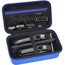 Estojo compatível com UFree/para Angfan/para Suprent/para Glaker/para máquinas de cortar cabelo profissionais Romanda, suporte de armazenamento para aparador de barba para barbeiros e aparadores sem fio (somente caixa) - azul
