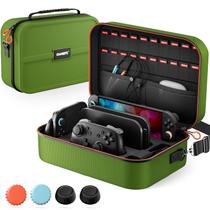 Estojo COOWPS Switch 2 com 4 alças de polegar e 20 compartimentos para cartões Estojo COOWPS Switch 2 com 4 alças de polegar e 20 compartimentos para cartões