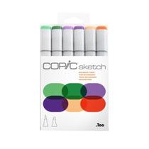 Estojo Copic Sketch Secundary Tones Com 6 Unidades